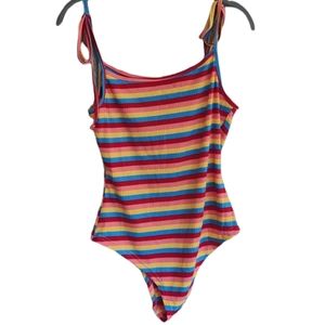 SHEIN, Multicolor striped bodysuit, Size S
